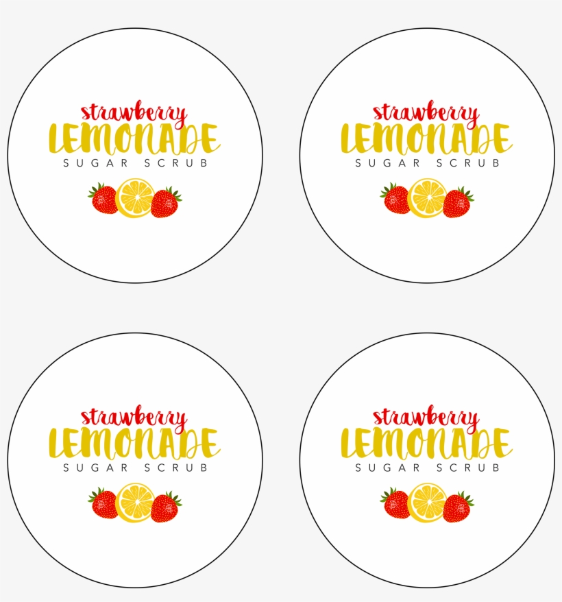 Tcm Large Labels 2,400×3,000 Pixels - Pink Lemonade Sugar Scrub Label, transparent png