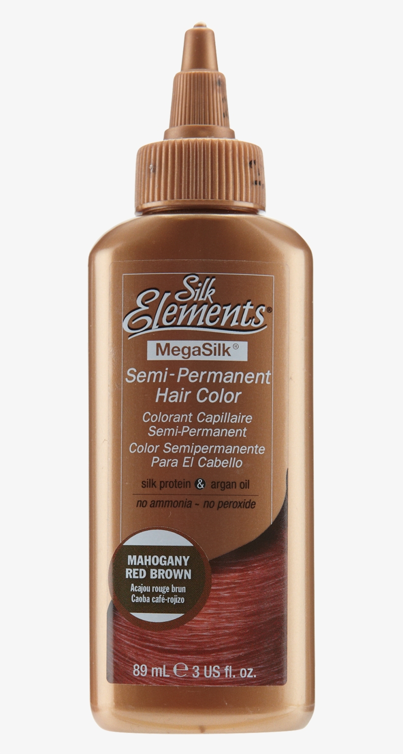 Silk Elements Semi-permanent Hair Color Rich Dark Brown, transparent png