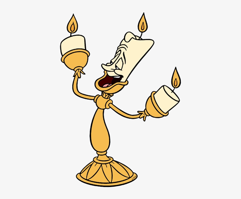 Cartoon Clipart Lumière Belle Mrs - Beautiful And The Beast .png, transparent png