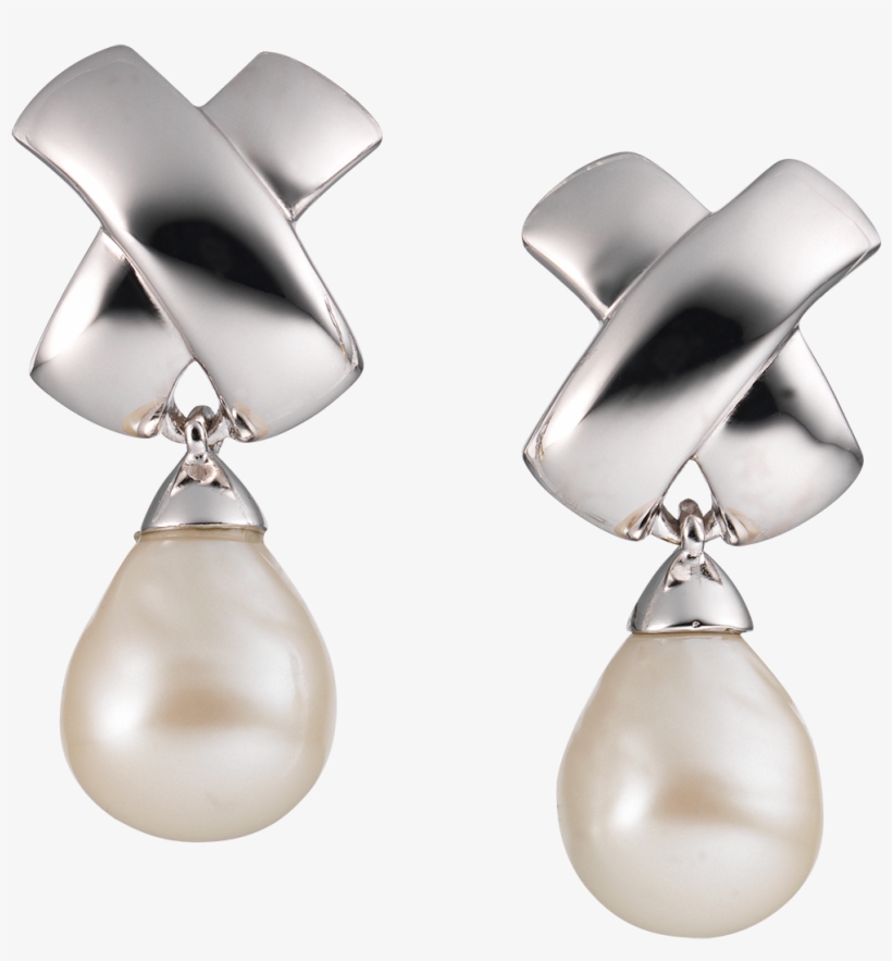 Clip On Oval Pearl Drop - Earrings, transparent png