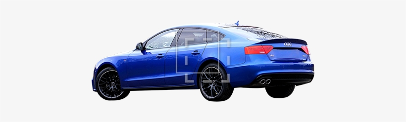 Blue Audi Back View - Nissan Skyline R34 Vector, transparent png