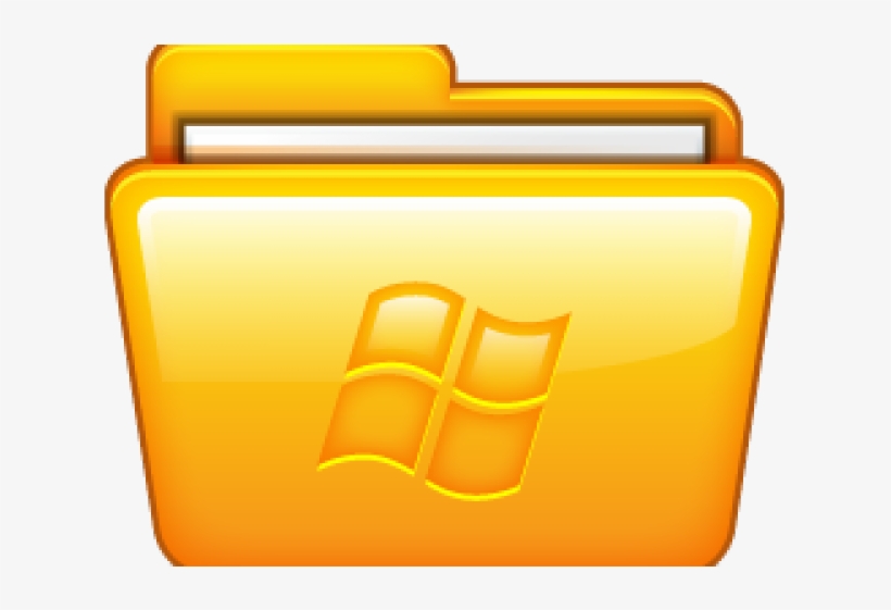 Windows Explorer Clipart Png - Icono De Carpeta De Windows, transparent png