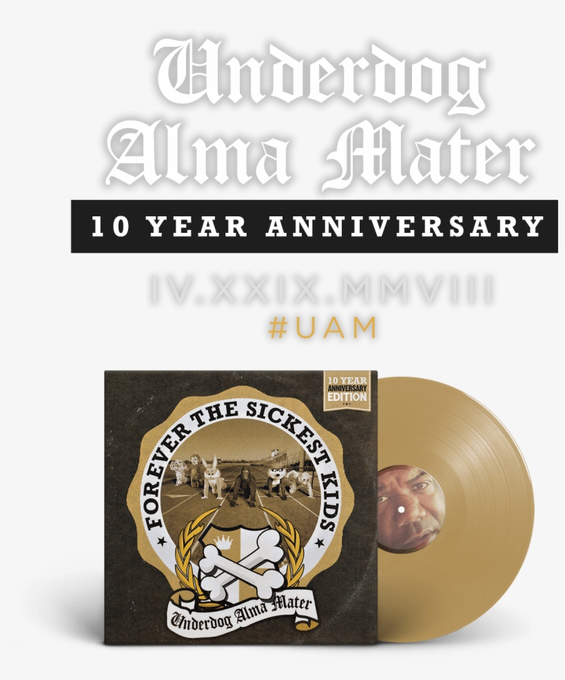 For The 10 Year Anniversary, Ftsk Is Releasing A Limited - Underdog Alma Mater - Cd, transparent png