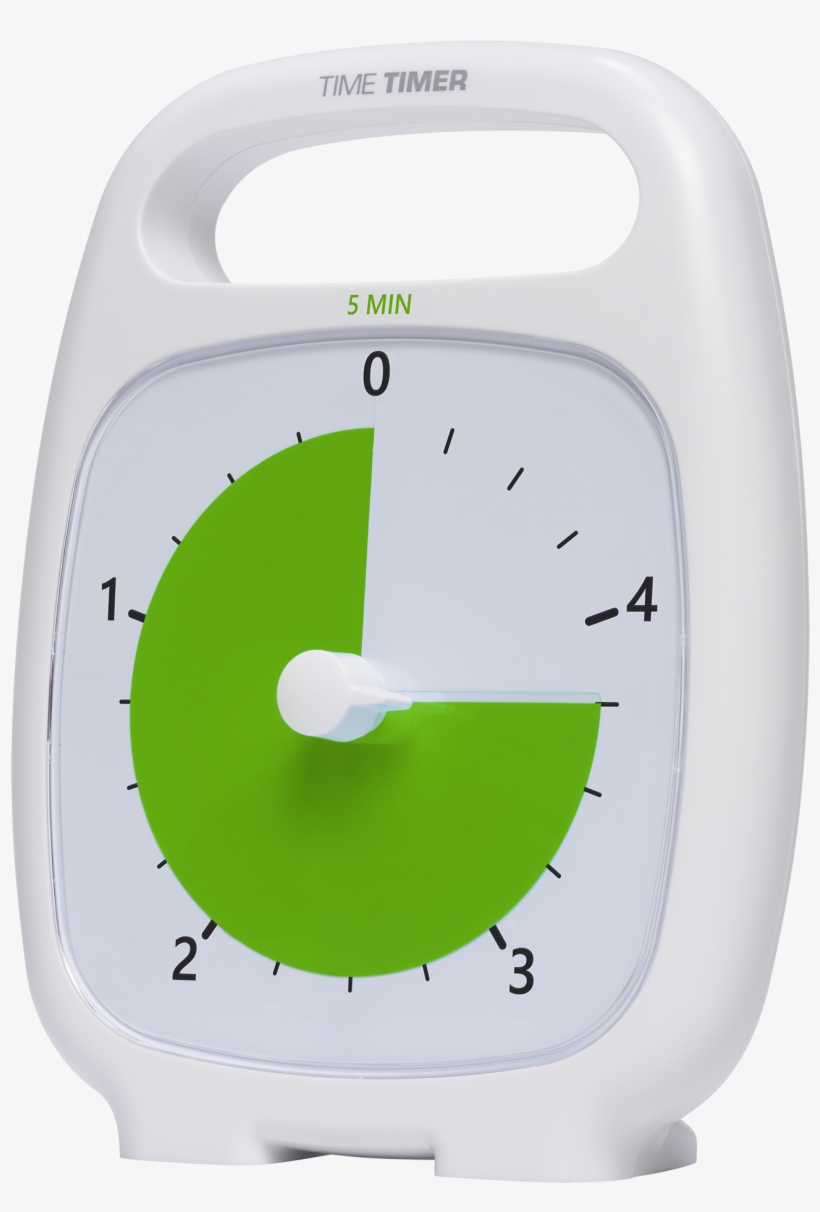Time Timer Plus 120 Minuten, Weiß (14x18 Cm), transparent png
