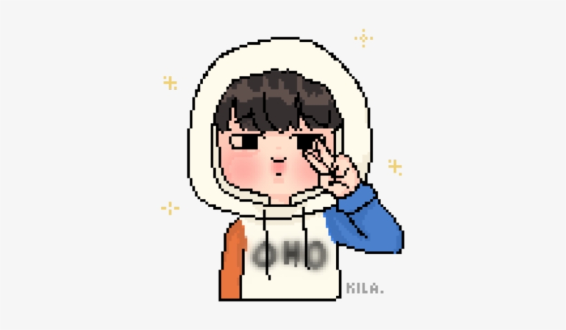 Pixel Drawing Bts, transparent png