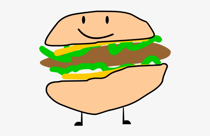 Burger By Cheese7373 - Bfdi Cheeseburger, transparent png
