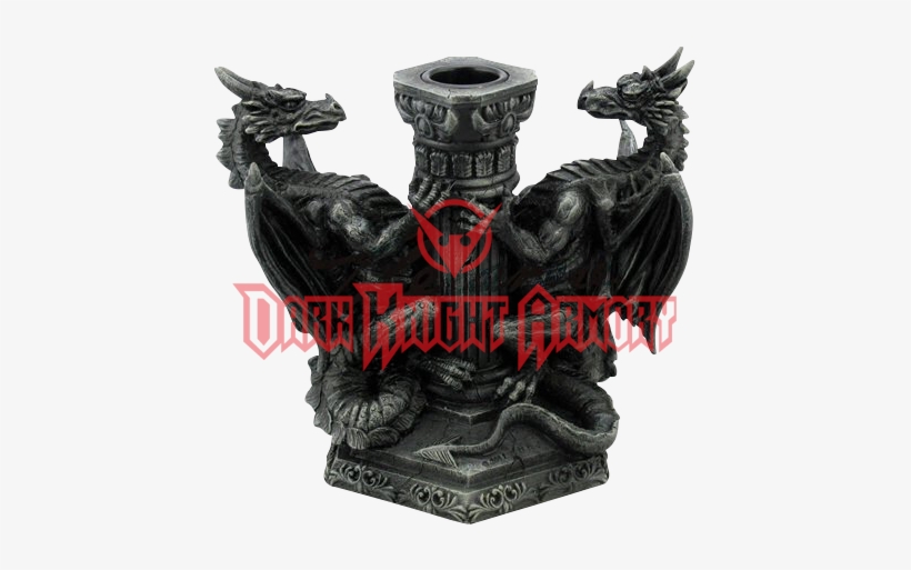 Gothic Dragon Taper Candle Holder - Unicorn Studio Gothic Dragons Pillar Candle Holder, transparent png