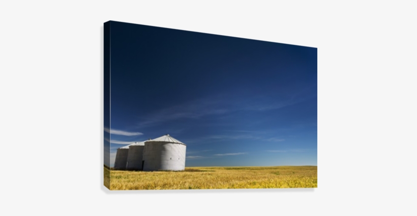 Large Metal Grain Bins In A Barley Field With Blue - Supplier Generic 0743312316719, transparent png