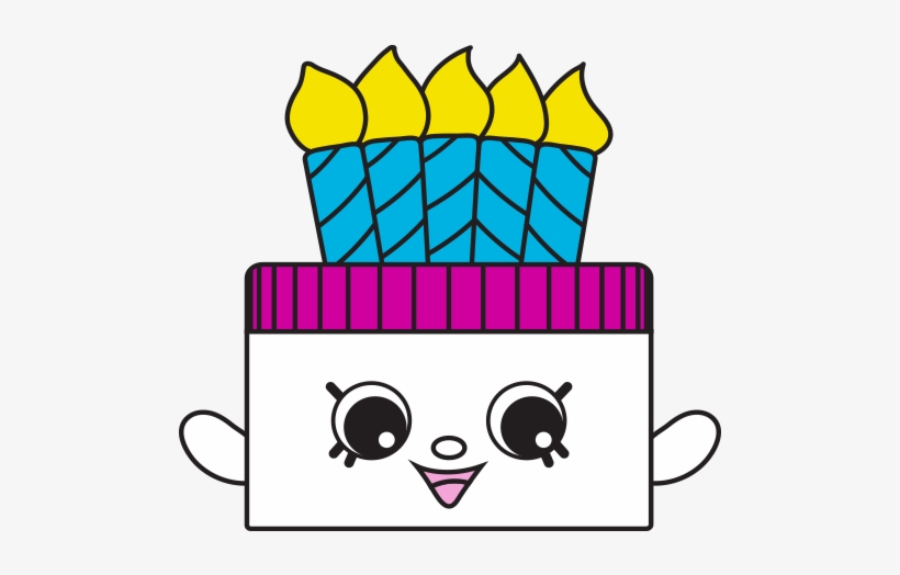 106097m Spks7 2d Characters White Cake 3 - Lil Blaze Shopkin Season, transparent png