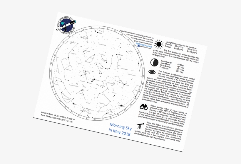 Our Monthly Guide To The Night Sky In May Can Be Downloaded - Night Sky, transparent png