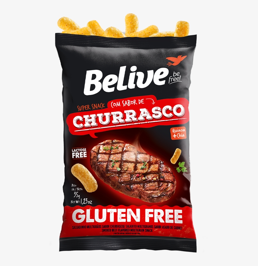 Snack Sabor Churrasco Compre Online - Snacks Belive, transparent png