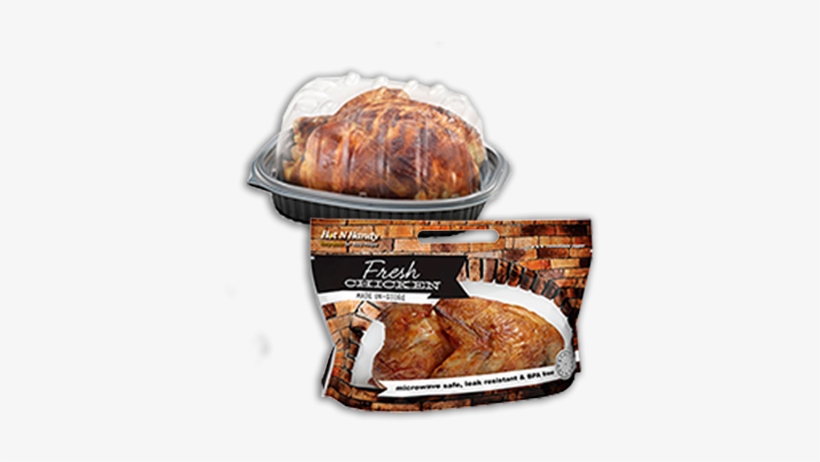 Hot N' Handy® Rotisserie Flexible Pouch - Plastic Hot Food Bags Stone 2 3/4 Lb, transparent png