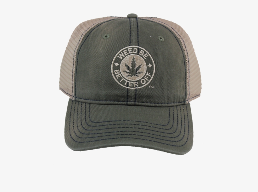 Trucker Cap Olive Green Mesh Back - Baseball Cap, transparent png