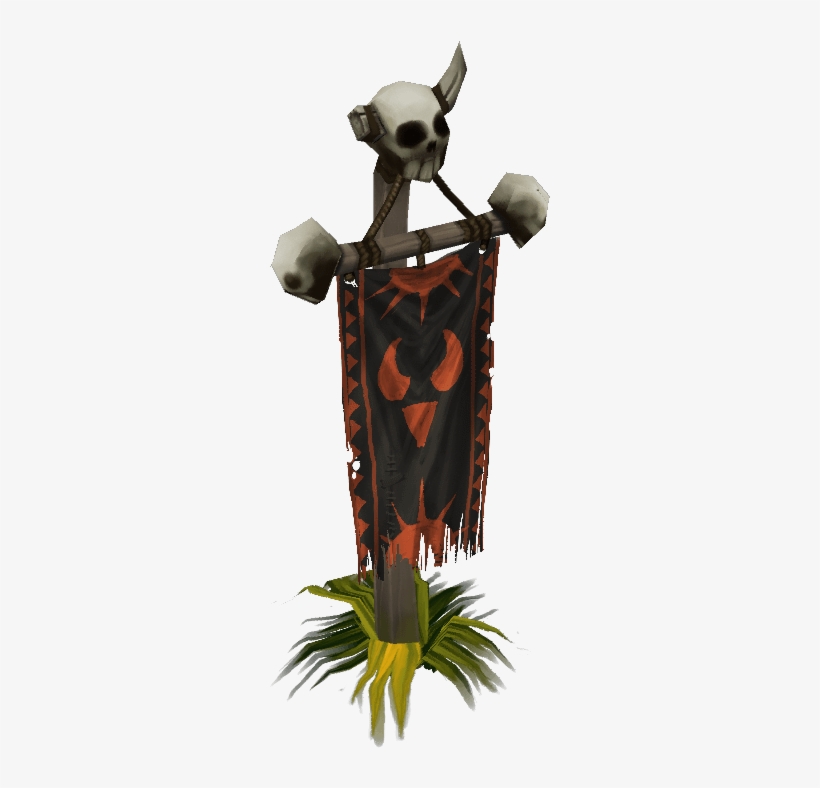 Rts Orc Banner - Low Poly, transparent png