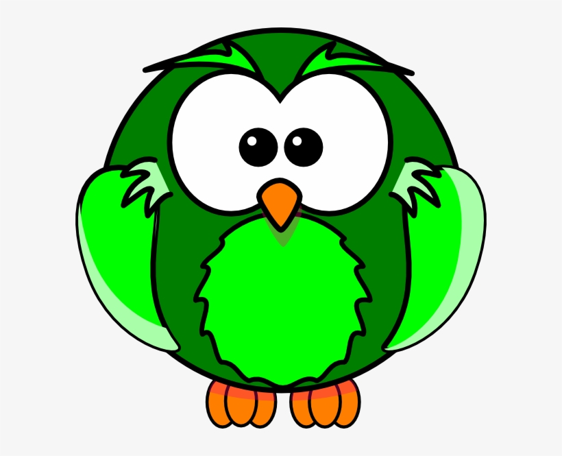 How To Set Use Green Owl Cartoon Svg Vector, transparent png