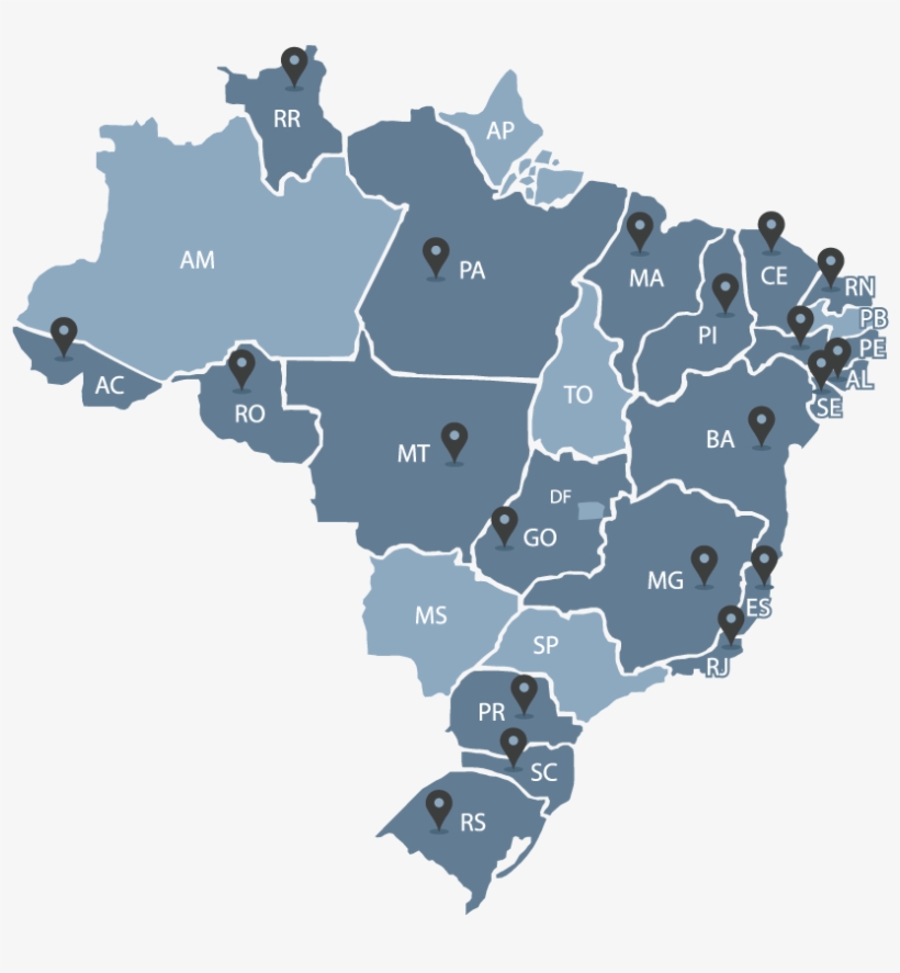 Abrangência Da Capacitação - Brazil, transparent png