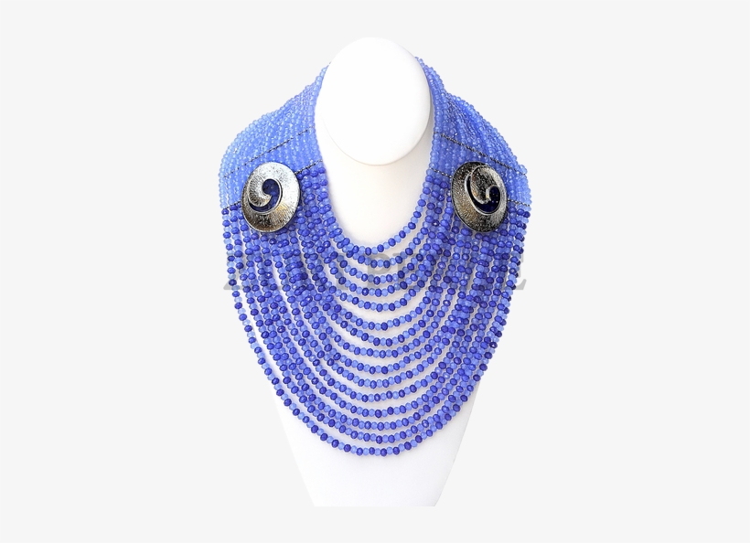 Handmade Unique Two Tone Blue Multi-layered Jewelry, - Chain, transparent png