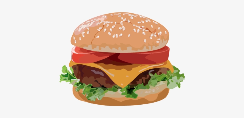 Burger Vector - Burger Vector Png, transparent png