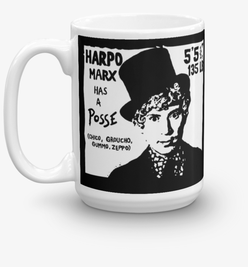 "harpo Marx Has A Posse" Mug - Harpo Marx, transparent png
