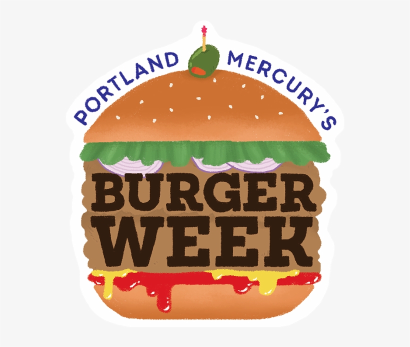 Vector Transparent Library Bacon Cheeseburger Clipart - Portland Burger Week 2018, transparent png