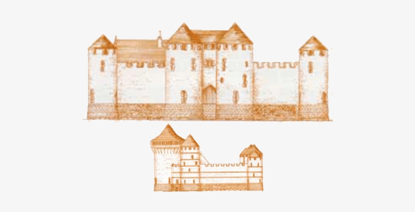 Sketches Of The Future Castle Of Guédelon, According - Castle, transparent png