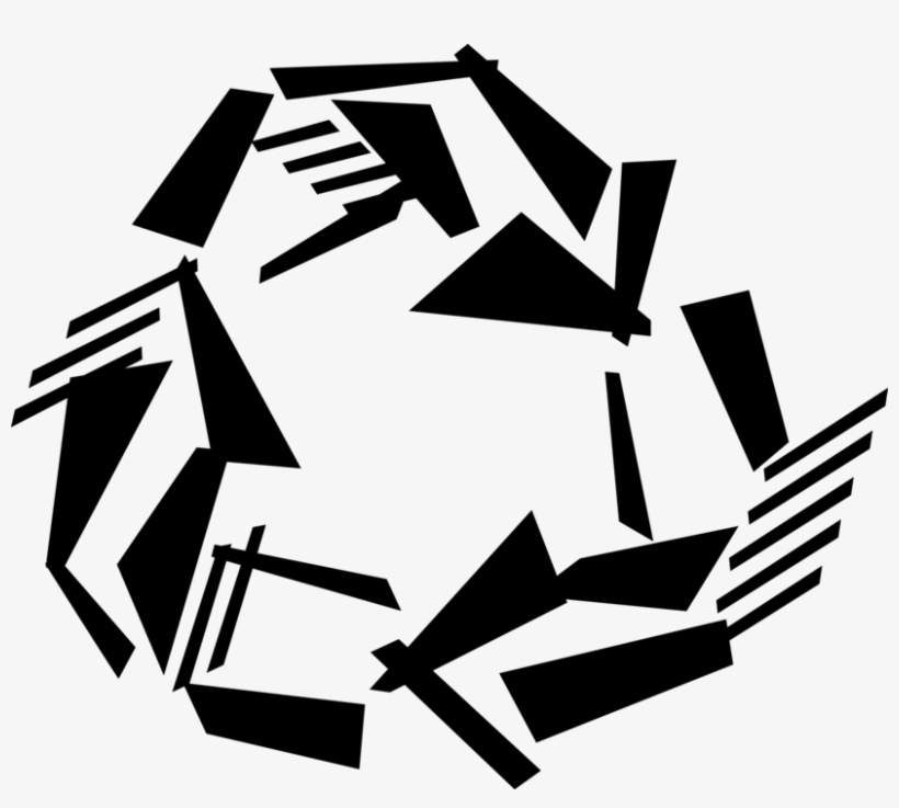Vector Illustration Of Recycling Symbol Recycle For - Simbolo Reciclavel Em Png, transparent png