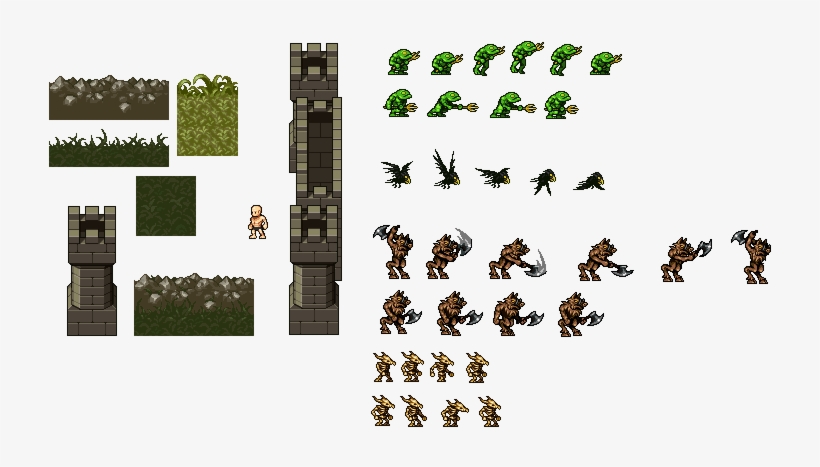 Erodaxia Summary - Tower Defense Enemy Sprites, transparent png
