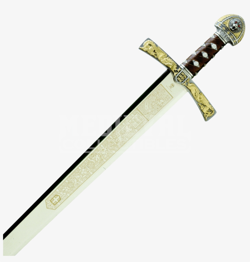 Gold And Silver King Richard The Lionheart Sword By - King Arthur Sword