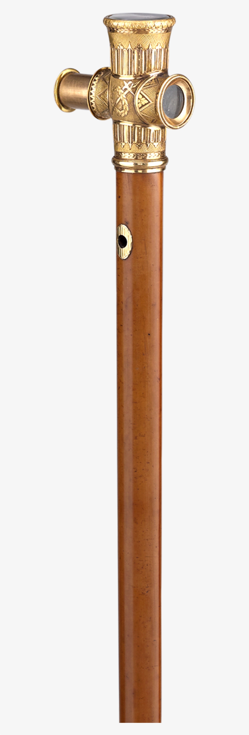 French Gold Monocular Cane - Sword, transparent png