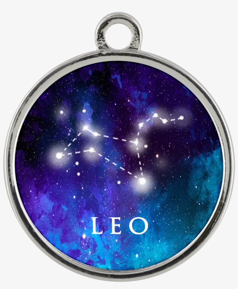Leo Zodiac Sign Starry Night Blue Silver Plated And - Bracelet, transparent png