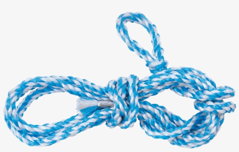 Scaffold Rope, Plastic, White-blue - Blue, transparent png
