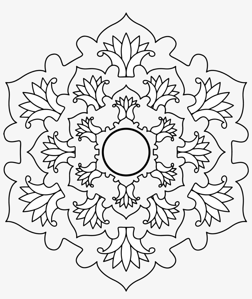 Mandala Monday 70 Free Download To Print And Colour - Ottoman, transparent png