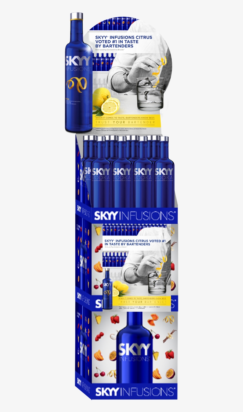 Skyy Vodka Promo Pos Display - Skyy Vodka, transparent png
