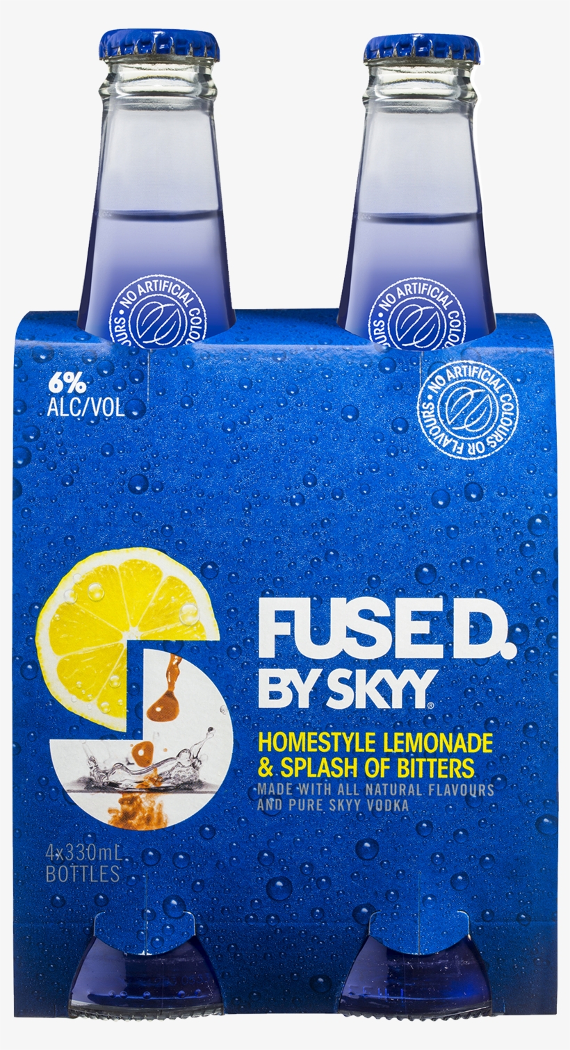 Skyy Fused Homestyle Lemonade & Bitters 330ml 4 Pack - Skyy Vodka Lime And Soda, transparent png