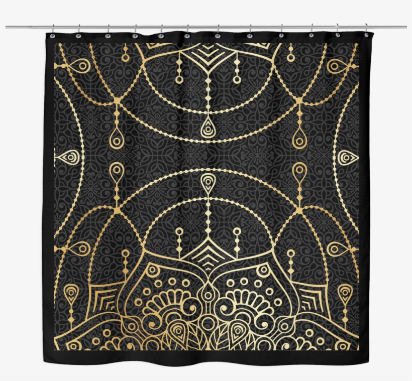 Chandelier Mandala Shower Curtain - Curtain, transparent png