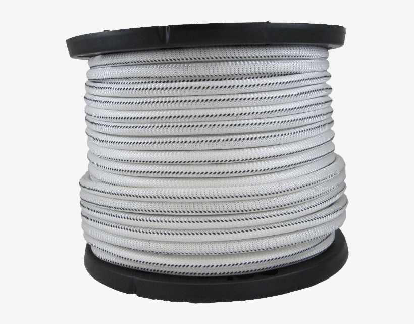 1/2″ Bungee Shock Cord White With Black Tracer - Bungee Cord, transparent png