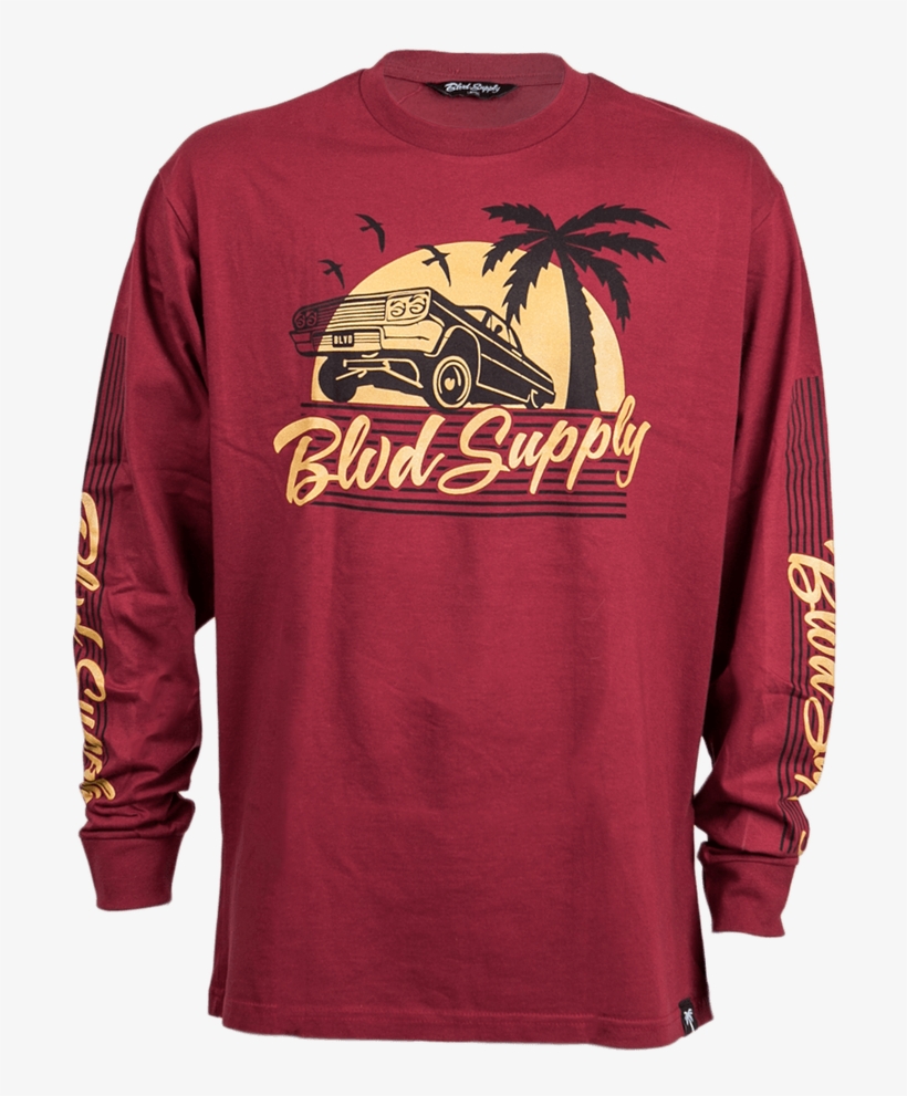 Low Rider Sun Long Sleeve Tee - Blvd Supply, transparent png