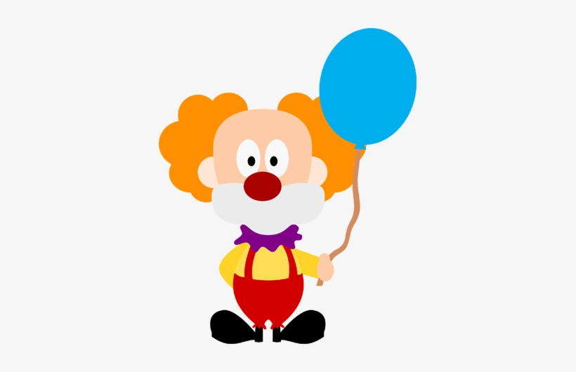 Clown With Balloon - Cartoon, transparent png