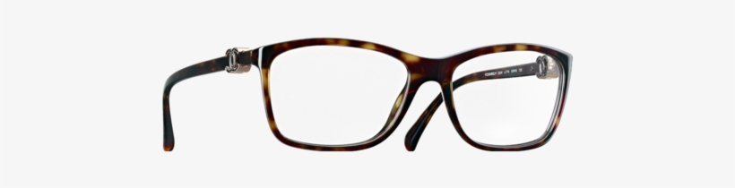 Acetate Eyeglasses With Metal Cc - Tan, transparent png