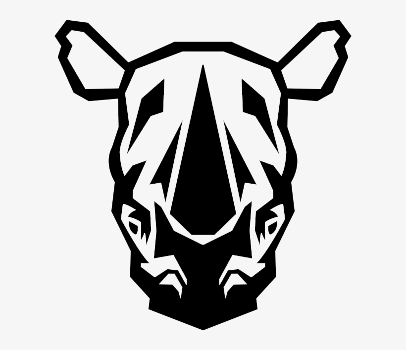 Evolution Of Logo In Sketchbook - Rhino Logo Black And White, transparent png