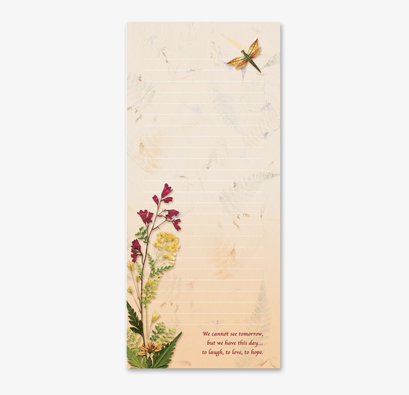 Dragonfly Garden Dweller Notepad Image - Illustration, transparent png