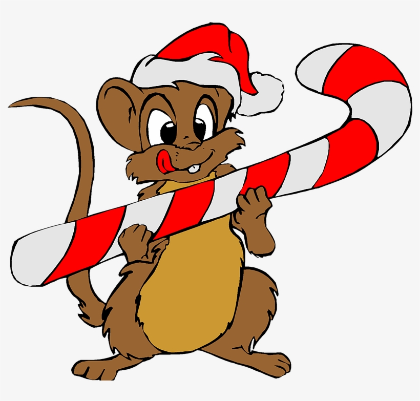 Christmas, Holiday, Clip Art, Mouse, Santa, Red, Hat - Christmas Clip Art Mouse, transparent png