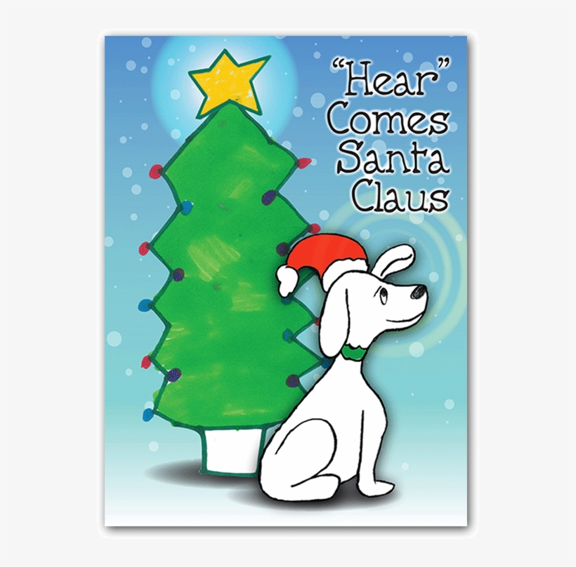 Dog In A Santa Hat - Santa Claus, transparent png