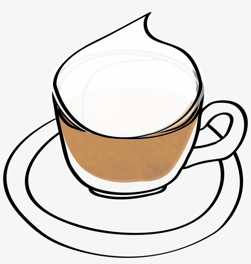 Cappuccino - Line Art, transparent png