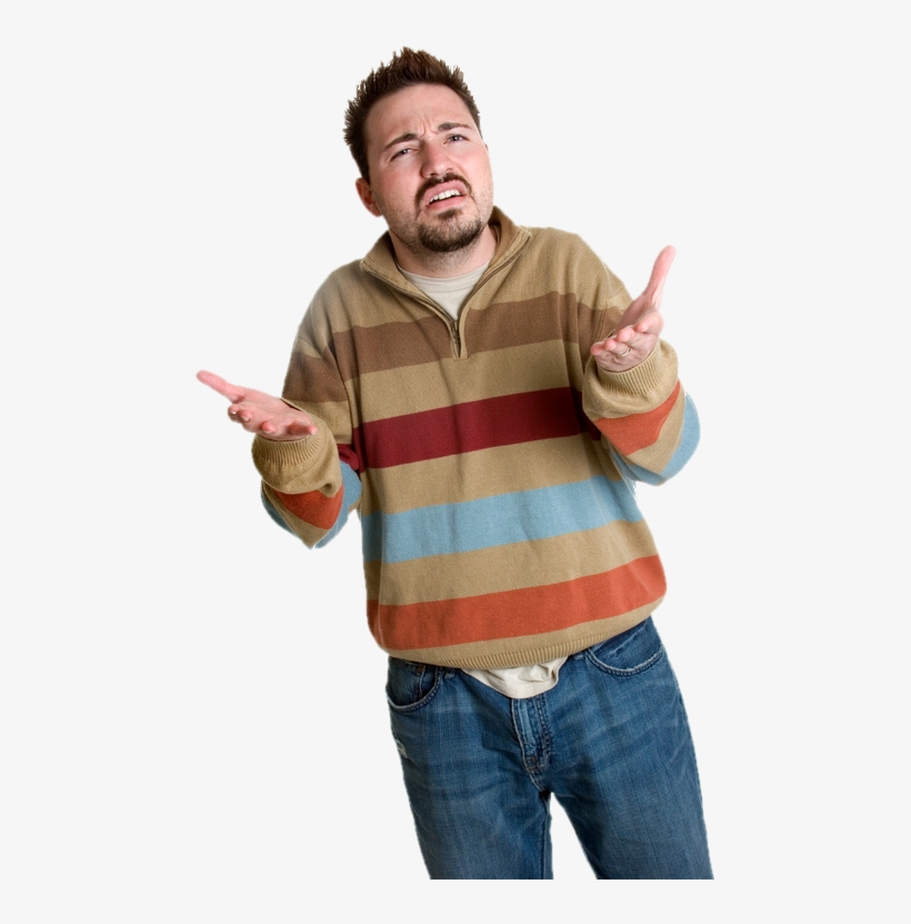 Politically Incorrect » Thread - Confused Man Jpg, transparent png