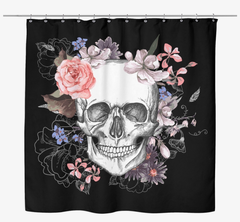Sugar Skull Shower Curtain Amazing Ideas Garden Skull - Scull Prints, transparent png