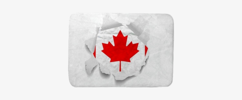 Canada Flag On A Torned Wrinkled Crumbled Grunge Paper - Canada Flag Tattoo, transparent png