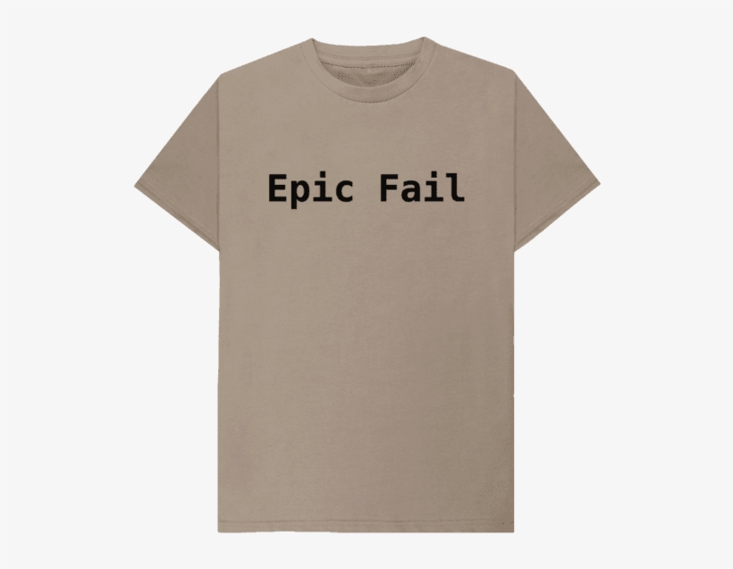 Tan Epic Fail - Active Shirt, transparent png
