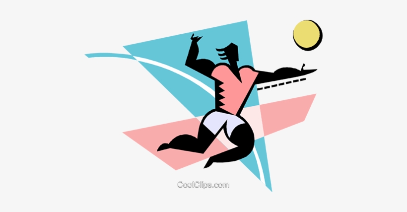 Volleyball Player Serving The Ball Royalty Free Vector - Volleyball, transparent png