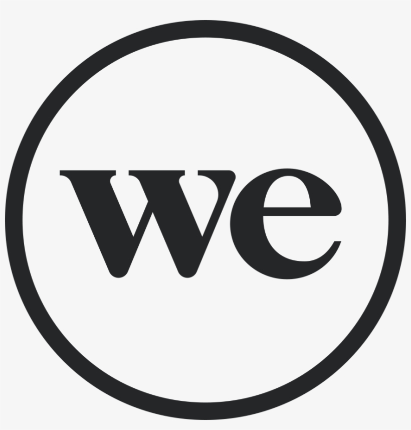 Black Circular Logo - Wework Logo Png, transparent png